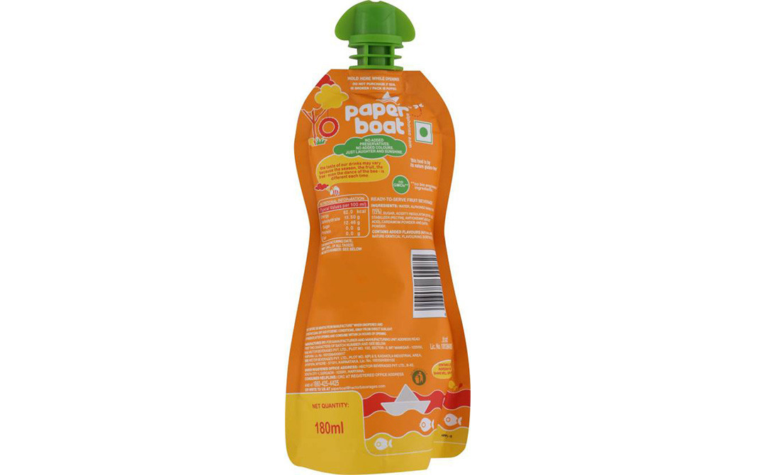 Paper Boat Alphonso Aam    Bottle  180 millilitre